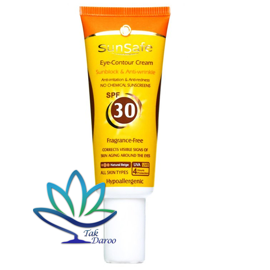 کرم ضد آفتاب رنگی دور چشم SPF30 سان سیف 20 میلی لیتر
