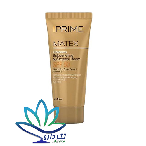 کرم ضد آفتاب جوان کننده SPF50 پریم 40 میلی لیتر
