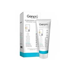 کرم ضد آفتاب ژنوبایوتیک پوست خشک بژ روشن SPF50