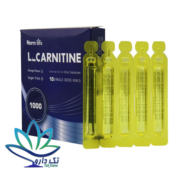 ویال خوراکی ال کارنیتین 1000 میلی گرم نورم لایف 10 عدد